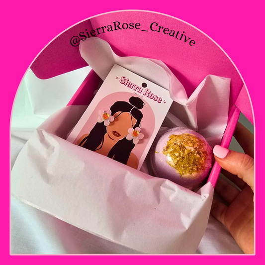 BUNDLE GIFT BOX - our best-selling Wildflower studs with Luxe Bath Bomb