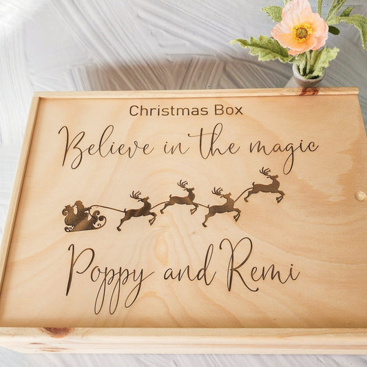 Christmas Wooden Keepsake Box